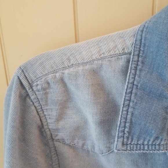 Anthropologie Cloth&Stone Corduroy Raw Hem Long Sleeve, Sz M - Picture 4 of 8